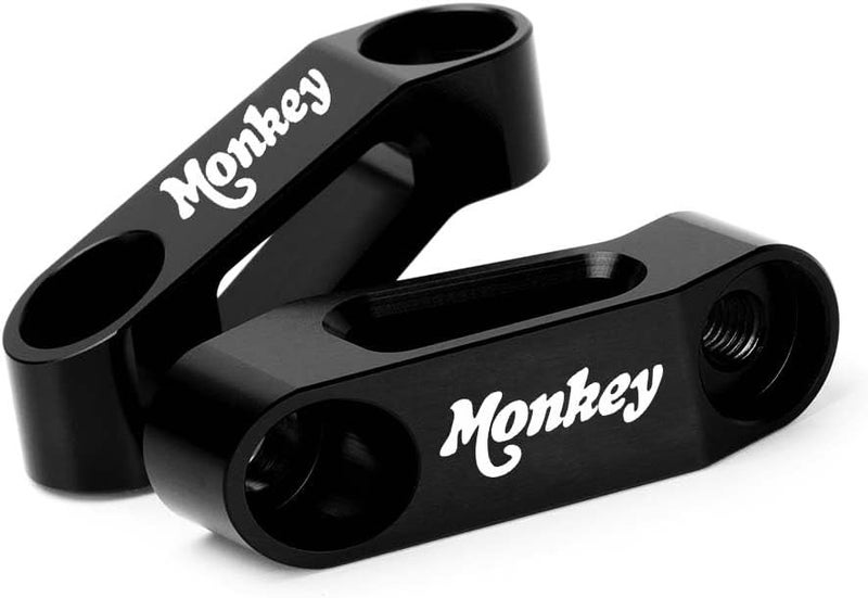 Modeer Compatible with Monkey 125 / Z125 Any year Motorcycle Rearview Mirror Risers Extenders monkey 125 Accessories (black) - Image 5